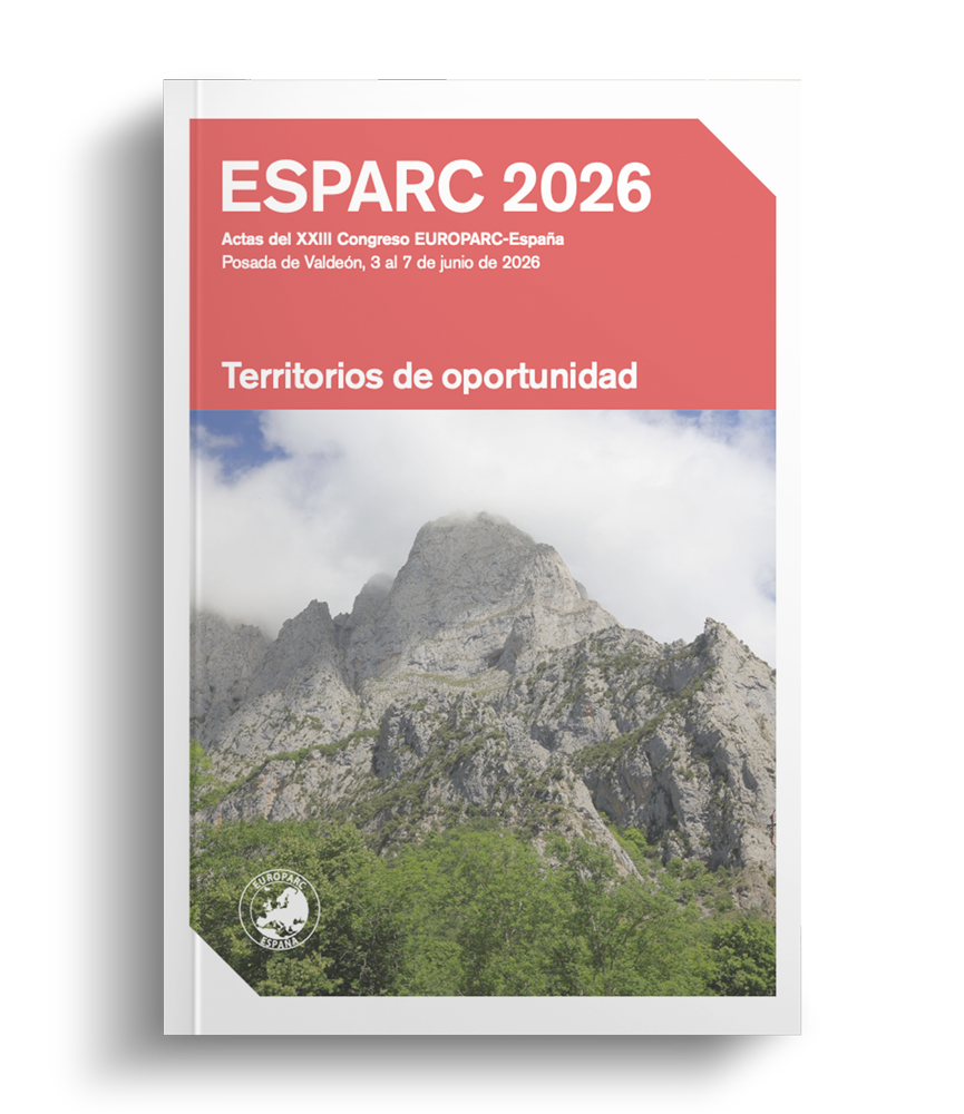 Cover of ESARC 2026: Territorios de oportunidad, featuring a mountain landscape under a coral header.